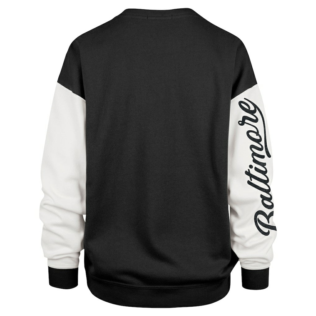 47 brand Baltimore Ravens '47 Women's Double Header Rise Andie Pullover Sweatshirt Black
