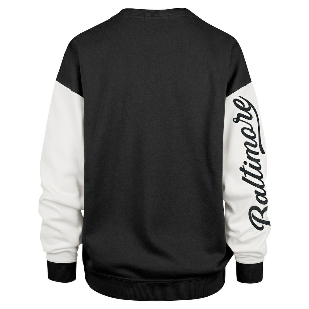47 brand Baltimore Ravens '47 Women's Double Header Rise Andie Pullover Sweatshirt Black