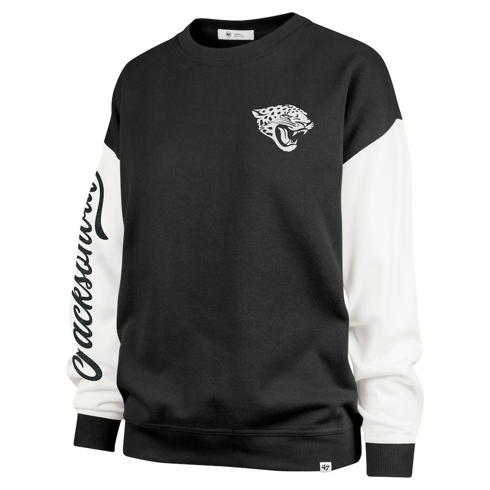 47 brand Jacksonville Jaguars '47 Women's Double Header Rise Andie Pullover Sweatshirt Black