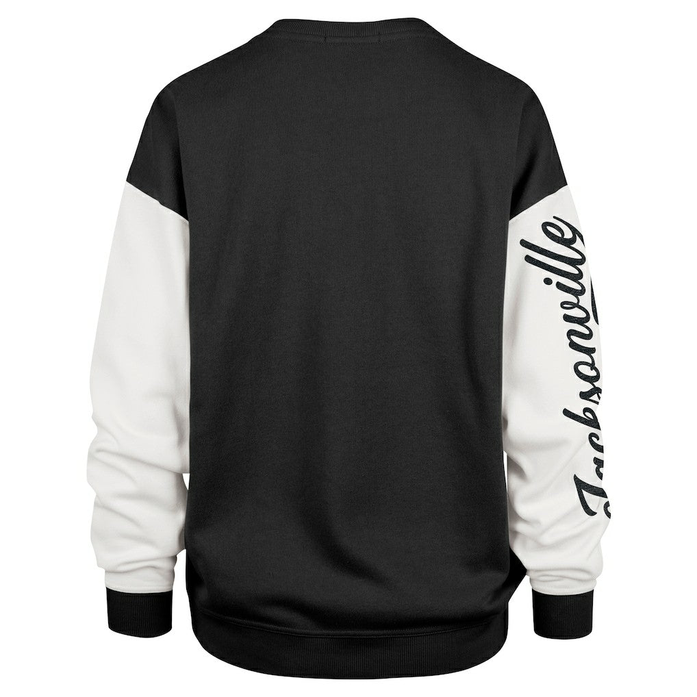 47 brand Jacksonville Jaguars '47 Women's Double Header Rise Andie Pullover Sweatshirt Black