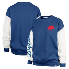 47 brand Buffalo Bills '47 Women's Double Header Rise Andie Pullover Sweatshirt Royal
