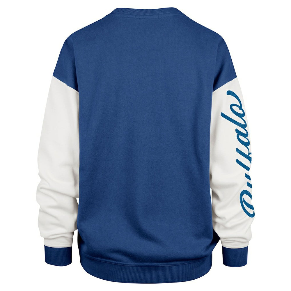 47 brand Buffalo Bills '47 Women's Double Header Rise Andie Pullover Sweatshirt Royal