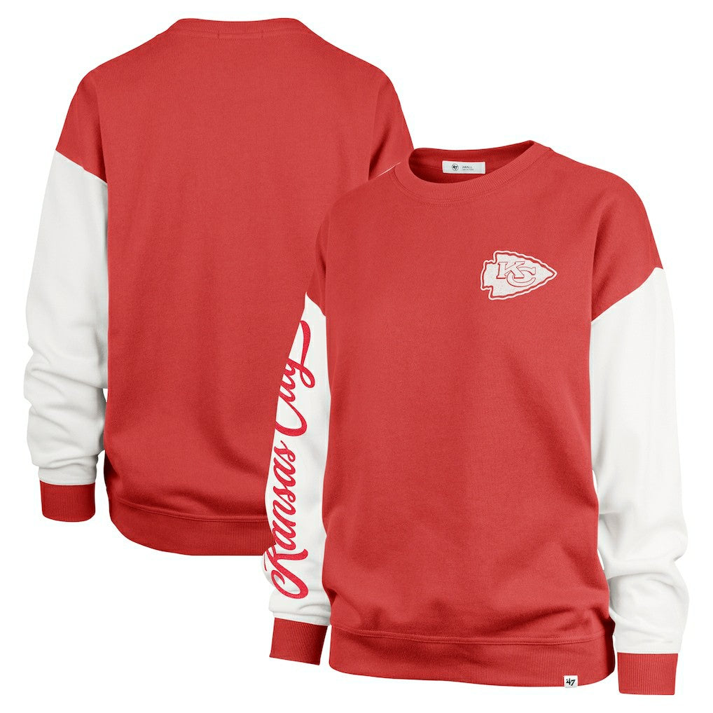 47 brand Kansas City Chiefs '47 Women's Double Header Rise Andie Pullover Sweatshirt Red