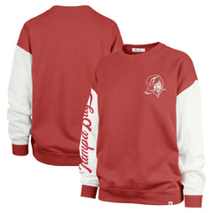 47 brand Tampa Bay Buccaneers '47 Women's Double Header Rise Andie Pullover Sweatshirt Red