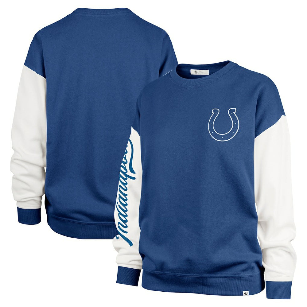 47 brand Indianapolis Colts '47 Women's Double Header Rise Andie Pullover Sweatshirt Royal