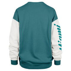 47 brand Miami Dolphins '47 Women's Double Header Rise Andie Pullover Sweatshirt Aqua