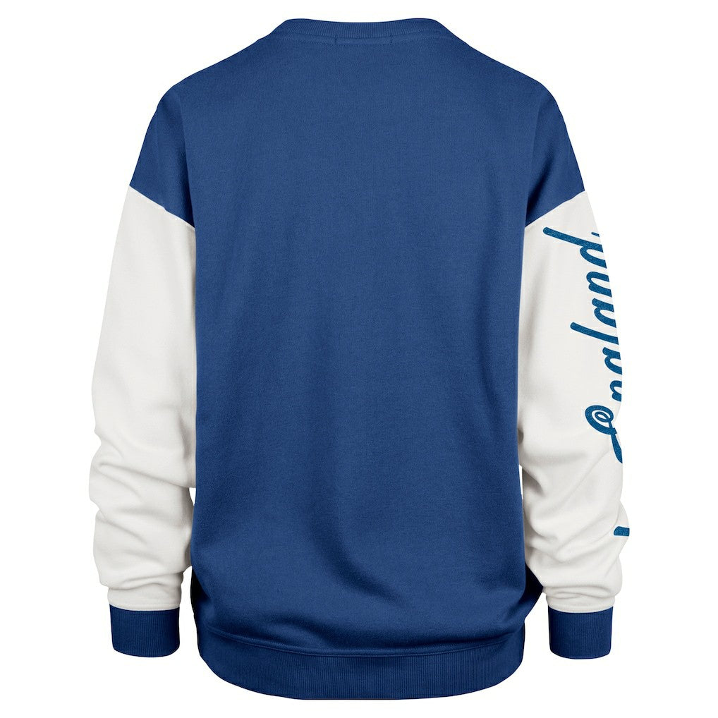 47 brand New England Patriots '47 Women's Double Header Rise Andie Pullover Sweatshirt Navy