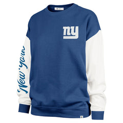47 brand New York Giants '47 Women's Double Header Rise Andie Pullover Sweatshirt Royal