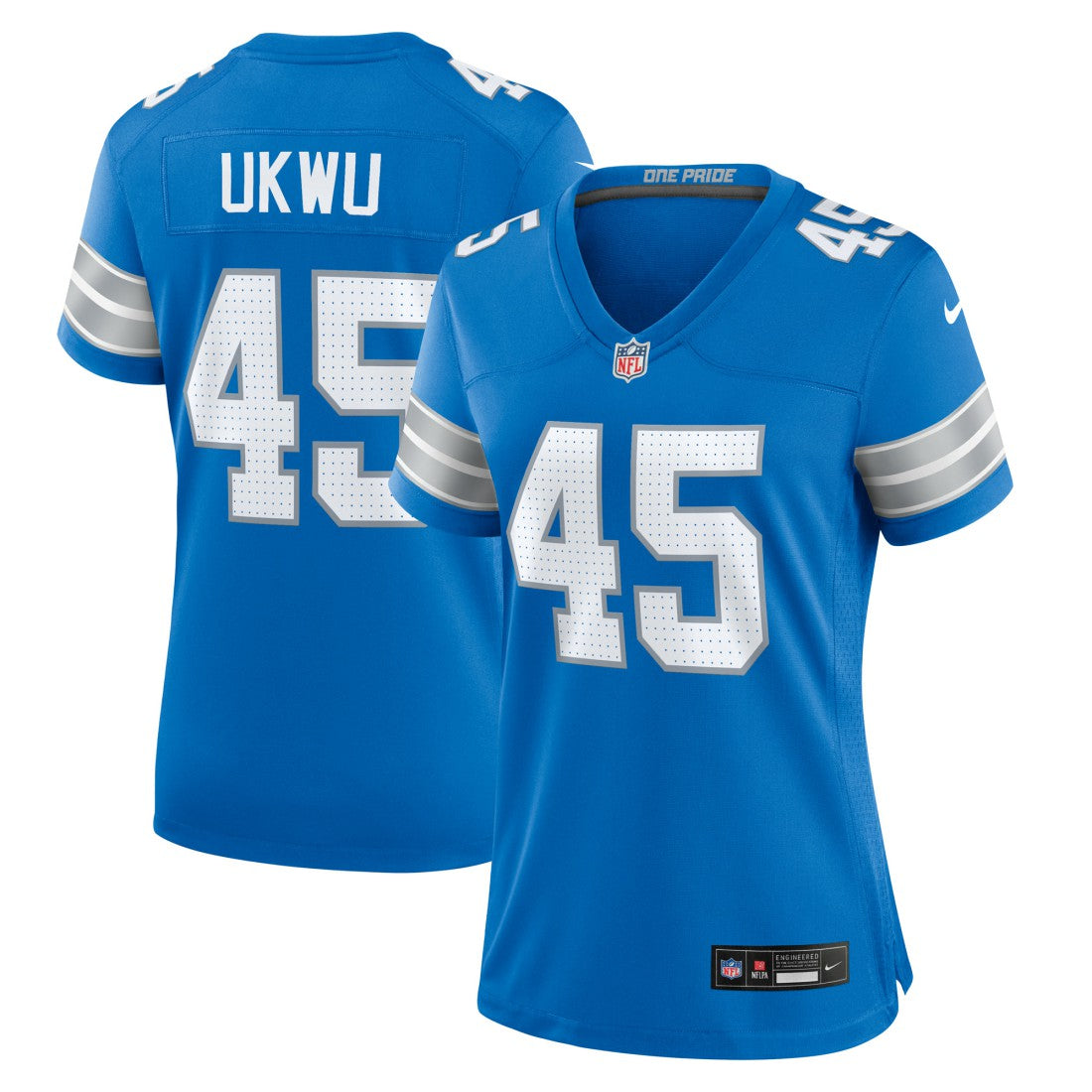 Nike Isaac Ukwu Detroit Lions Women's Game Jersey Blue
