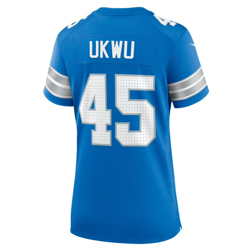 Nike Isaac Ukwu Detroit Lions Women's Game Jersey Blue