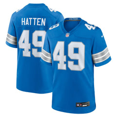 Nike Hogan Hatten Detroit Lions Game Jersey Blue