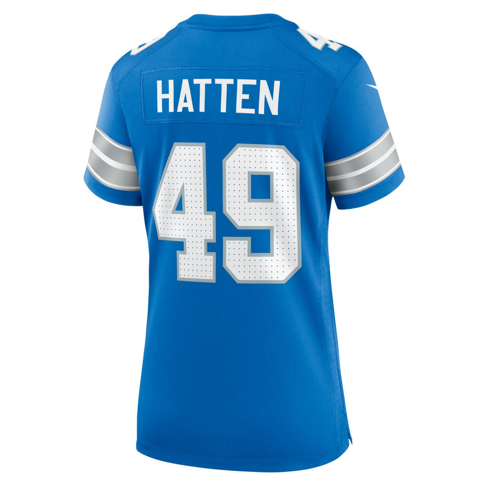 Nike Hogan Hatten Detroit Lions Women's Game Jersey Blue