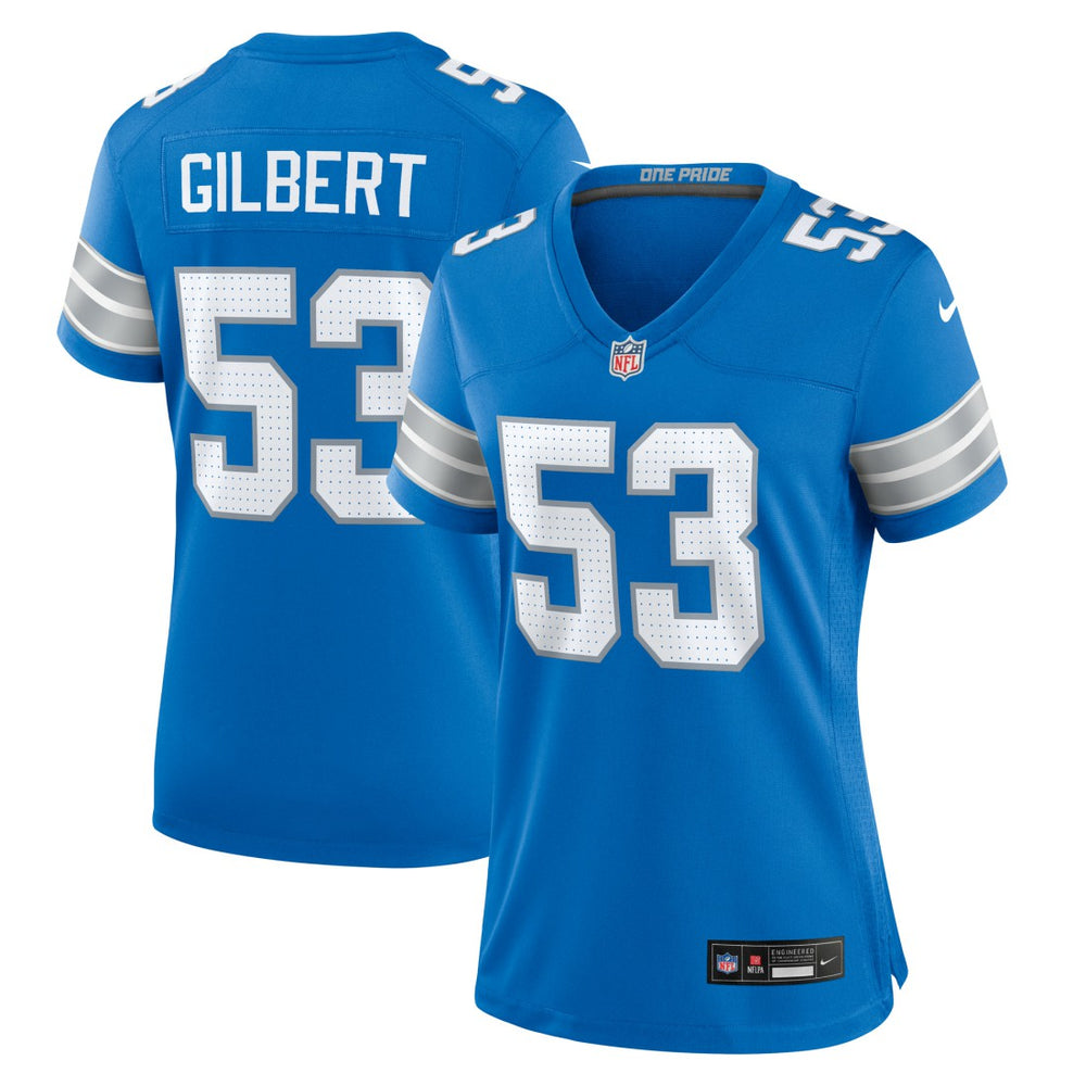Nike DaRon Gilbert Detroit Lions Women's Game Jersey Blue