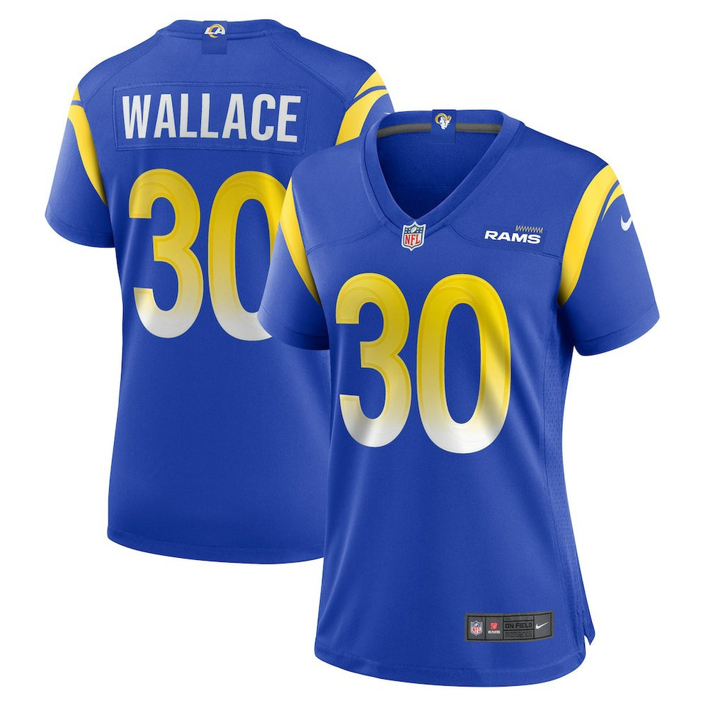 Nike Josh Wallace Los Angeles Rams Women's Game Jersey Royal