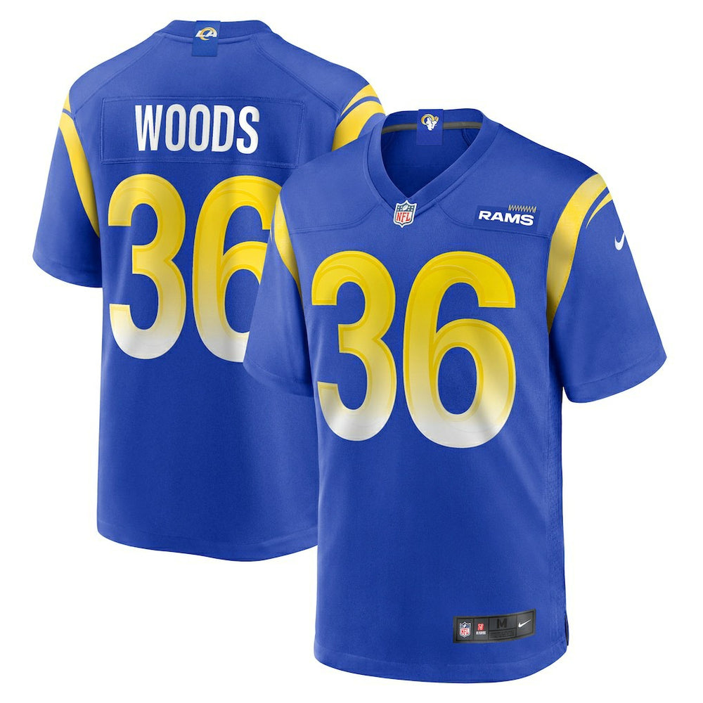 Nike Charles Woods Los Angeles Rams Game Jersey Royal