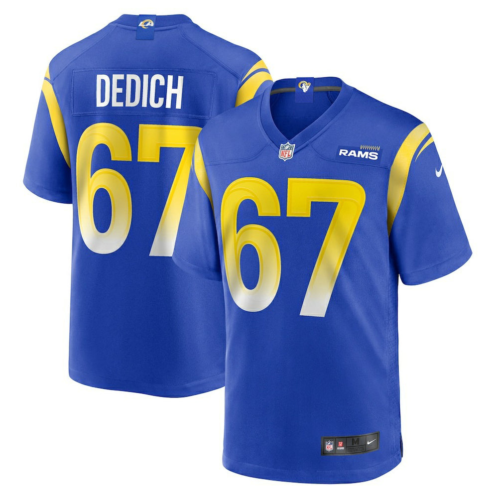 Nike Justin Dedich Los Angeles Rams Game Jersey Royal