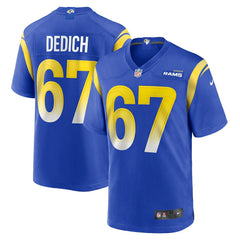 Nike Justin Dedich Los Angeles Rams Game Jersey Royal
