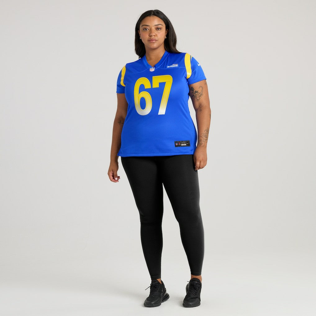 Nike Justin Dedich Los Angeles Rams Women's Game Jersey Royal