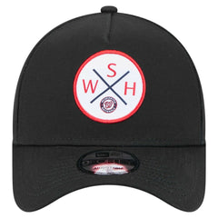 Washington Nationals New Era 9FORTY A-Frame Adjustable Hat - Black - New Era Lifestyle
