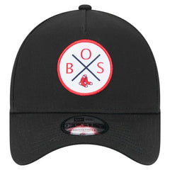 Boston Red Sox New Era 9FORTY A-Frame Adjustable Hat - Black - New Era Lifestyle