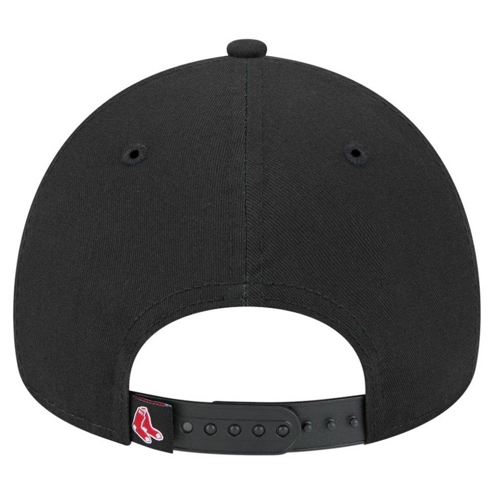 Boston Red Sox New Era 9FORTY A-Frame Adjustable Hat - Black - New Era Lifestyle