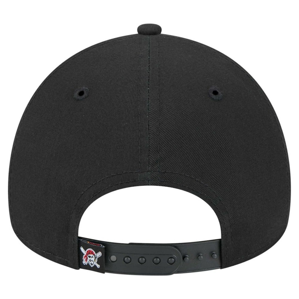 Pittsburgh Pirates New Era 9FORTY A-Frame Adjustable Hat - Black - New Era Discount