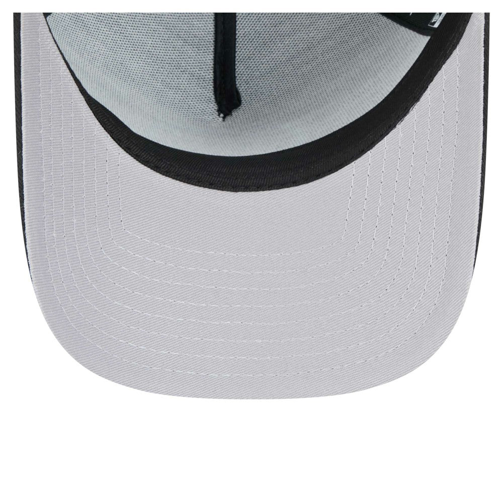 Miami Marlins New Era 9FORTY A-Frame Adjustable Hat - Black - New Era Discount