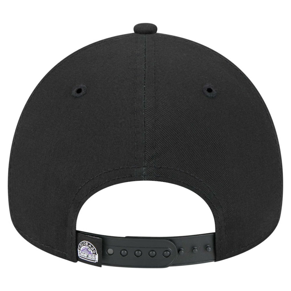 Colorado Rockies New Era 9FORTY A-Frame Adjustable Hat - Black - New Era Lifestyle