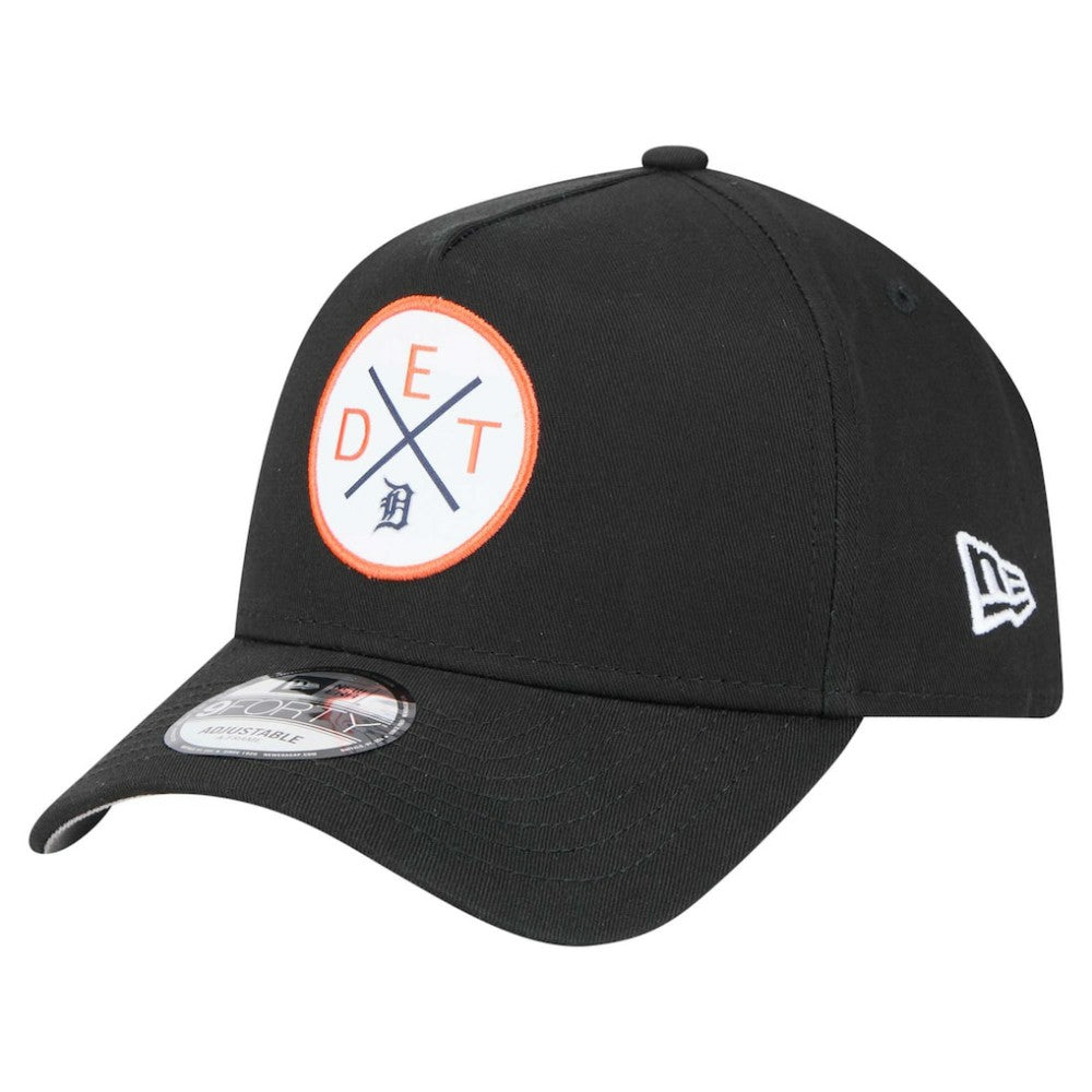 Detroit Tigers New Era 9FORTY A-Frame Adjustable Hat - Black - New Era on Sale