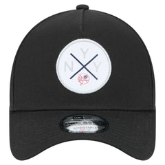 New York Yankees New Era 9FORTY A-Frame Adjustable Hat - Black - New Era on Sale
