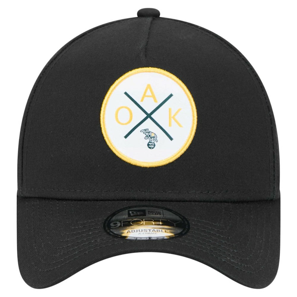 Oakland Athletics New Era 9FORTY A-Frame Adjustable Hat - Black - New Era on Sale