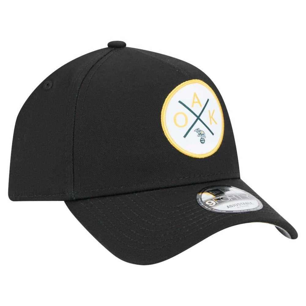 Oakland Athletics New Era 9FORTY A-Frame Adjustable Hat - Black - New Era on Sale
