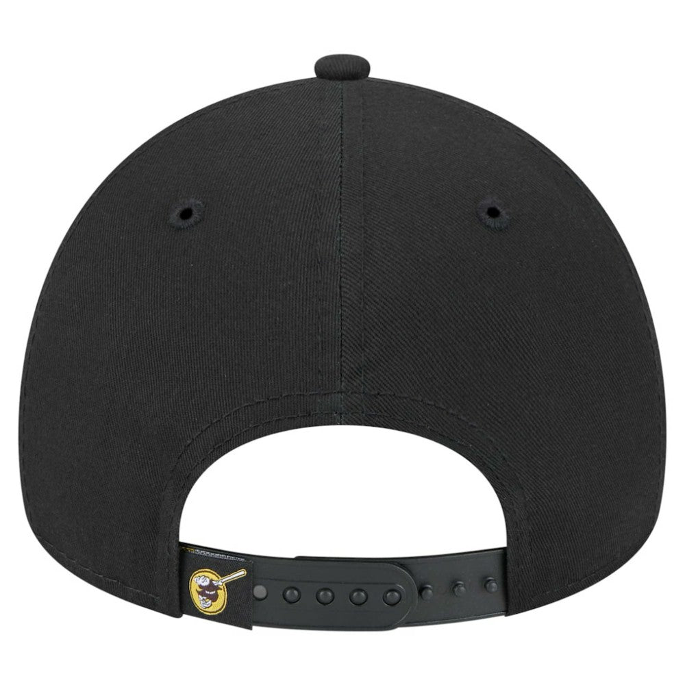 San Diego Padres New Era 9FORTY A-Frame Adjustable Hat - Black - New Era Sale