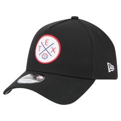 Texas Rangers New Era 9FORTY A-Frame Adjustable Hat - Black - New Era on Sale