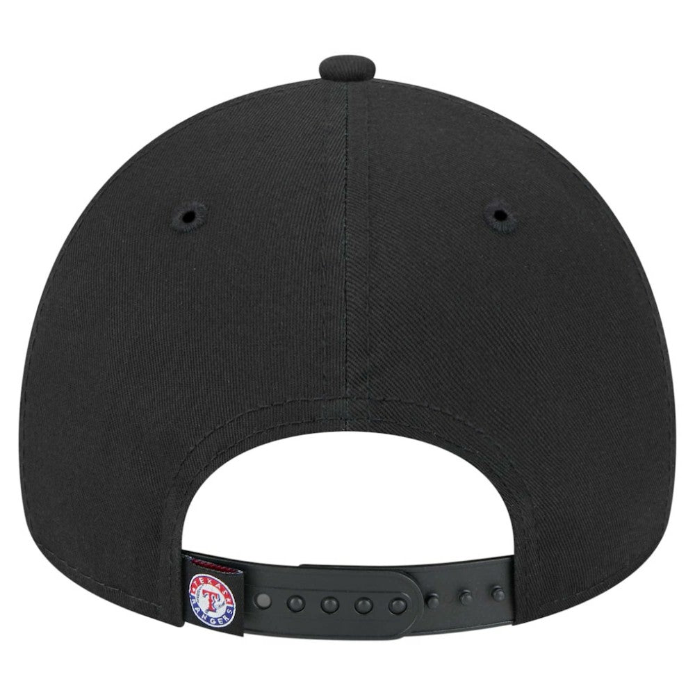 Texas Rangers New Era 9FORTY A-Frame Adjustable Hat - Black - New Era on Sale