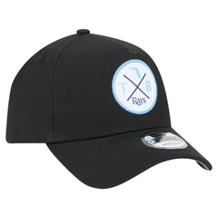 Tampa Bay Rays New Era 9FORTY A-Frame Adjustable Hat - Black - New Era Lifestyle