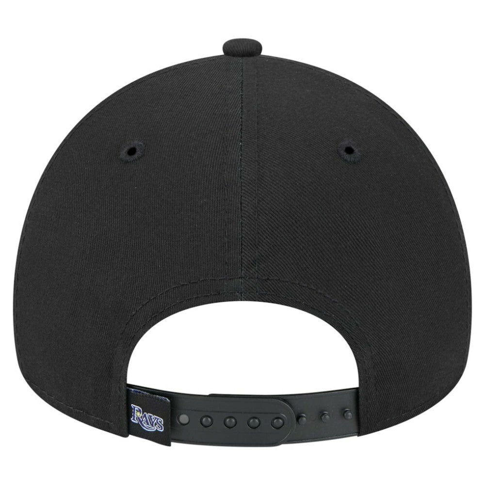 Tampa Bay Rays New Era 9FORTY A-Frame Adjustable Hat - Black - New Era Lifestyle