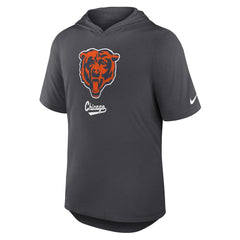 Nike Chicago Bears Tri-Blend Performance Hoodie T-Shirt Anthracite