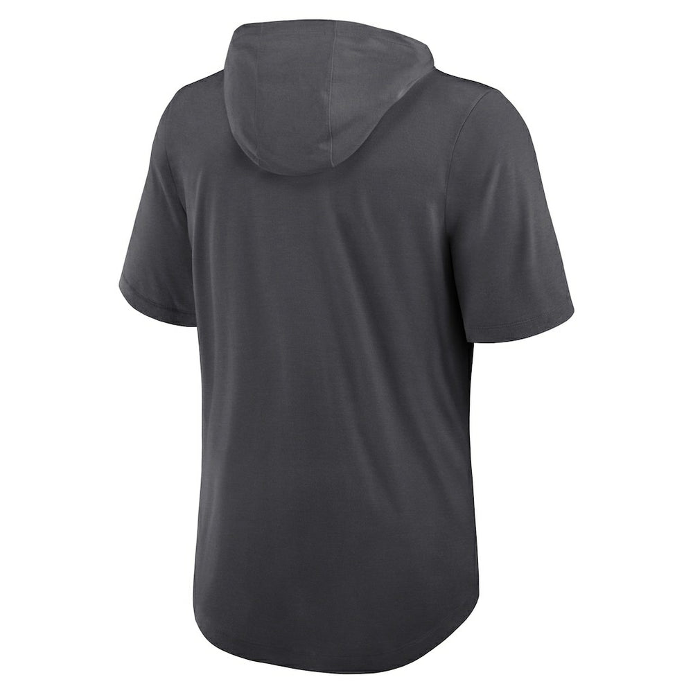 Nike Chicago Bears Tri-Blend Performance Hoodie T-Shirt Anthracite