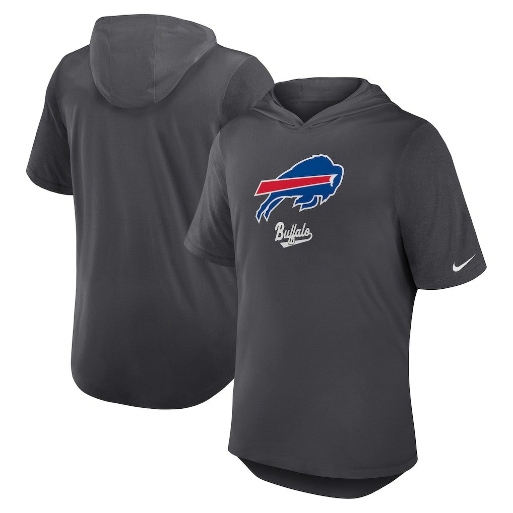 Nike Buffalo Bills Tri-Blend Performance Hoodie T-Shirt Anthracite