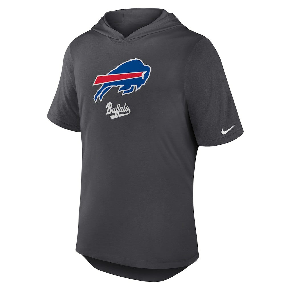 Nike Buffalo Bills Tri-Blend Performance Hoodie T-Shirt Anthracite
