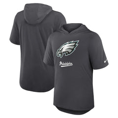 Nike Philadelphia Eagles Tri-Blend Performance Hoodie T-Shirt Anthracite