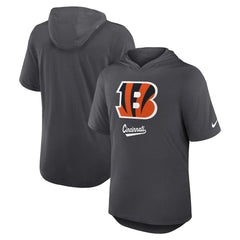 Nike Cincinnati Bengals Tri-Blend Performance Hoodie T-Shirt Anthracite