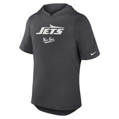 Nike New York Jets Tri-Blend Performance Hoodie T-Shirt Anthracite