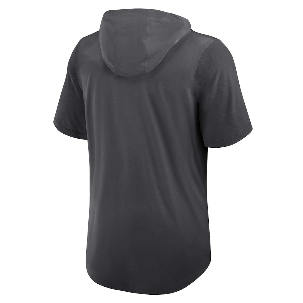Nike San Francisco 49ers Tri-Blend Performance Hoodie T-Shirt Anthracite