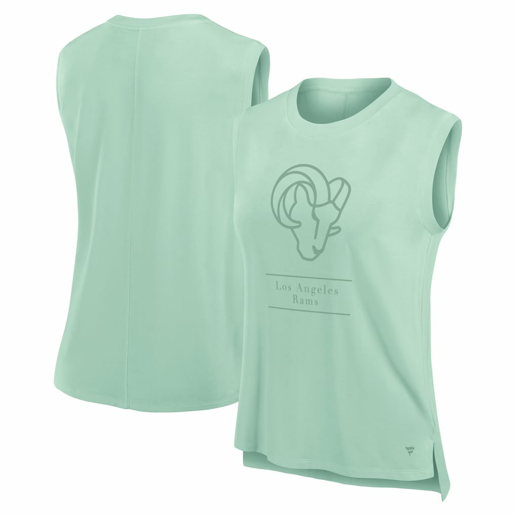 Fanatics Los Angeles Rams Women's Studio Embrace Tank Top Mint