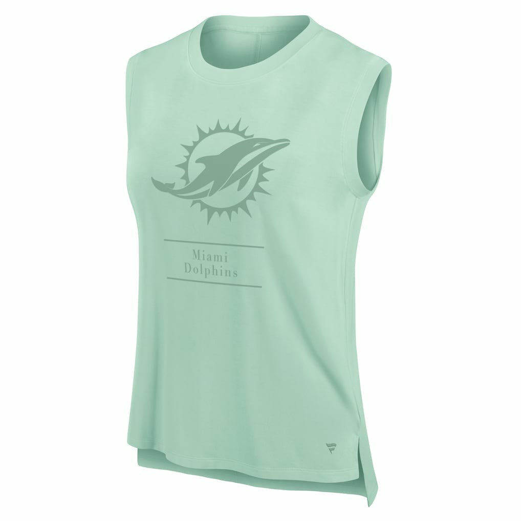 Fanatics Miami Dolphins Women's Studio Embrace Tank Top Mint