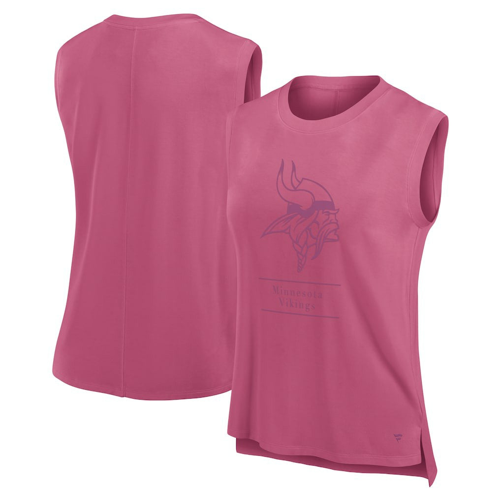 Fanatics Minnesota Vikings Women's Studio Embrace Tank Top Pink