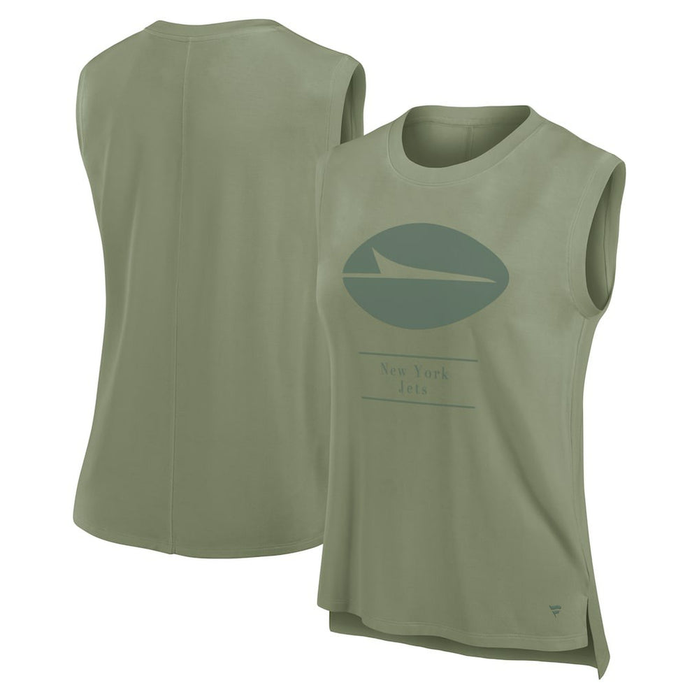 Fanatics New York Jets Women's Studio Embrace Tank Top Olive