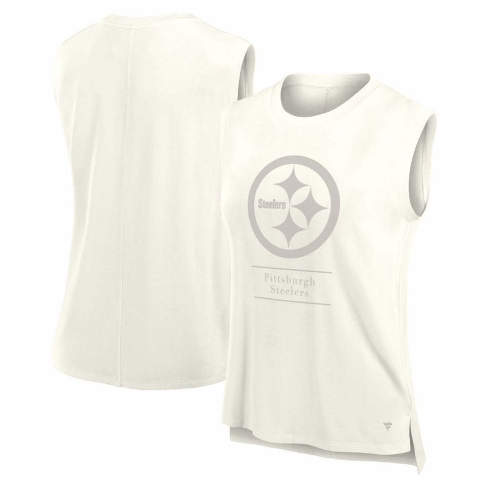 Fanatics Pittsburgh Steelers Women's Studio Embrace Tank Top Cream